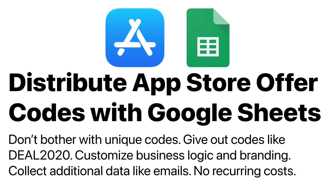 How I made a lowcode app to distribute App Store offer codes Kai Oelfke